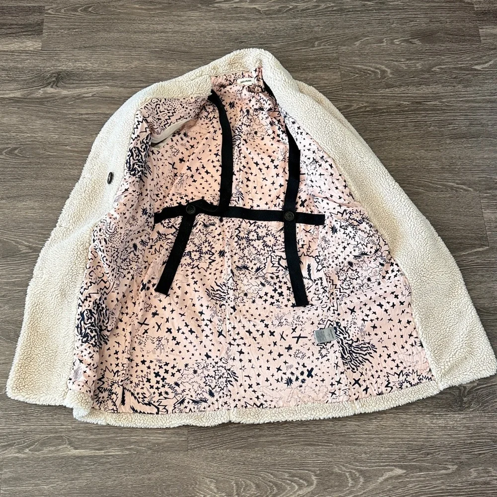 Zadig & Voltaire Cream ‘Mint’ Teddy Coat (Size S) - Picture 4 of 7